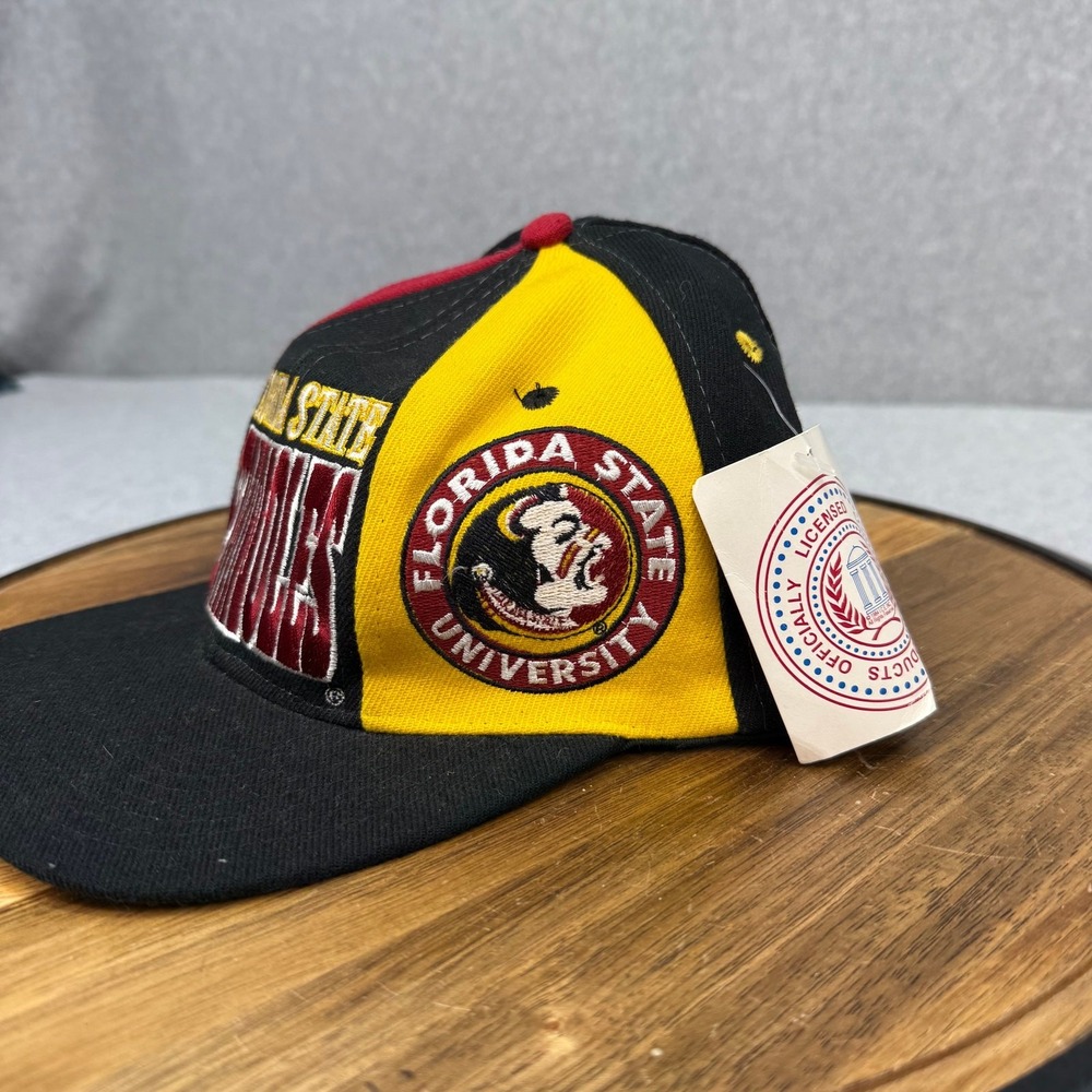 Vintage FSU Seminoles Snapback Hat Florida State Drew Pearson NWT Logo - Picture 2 of 6